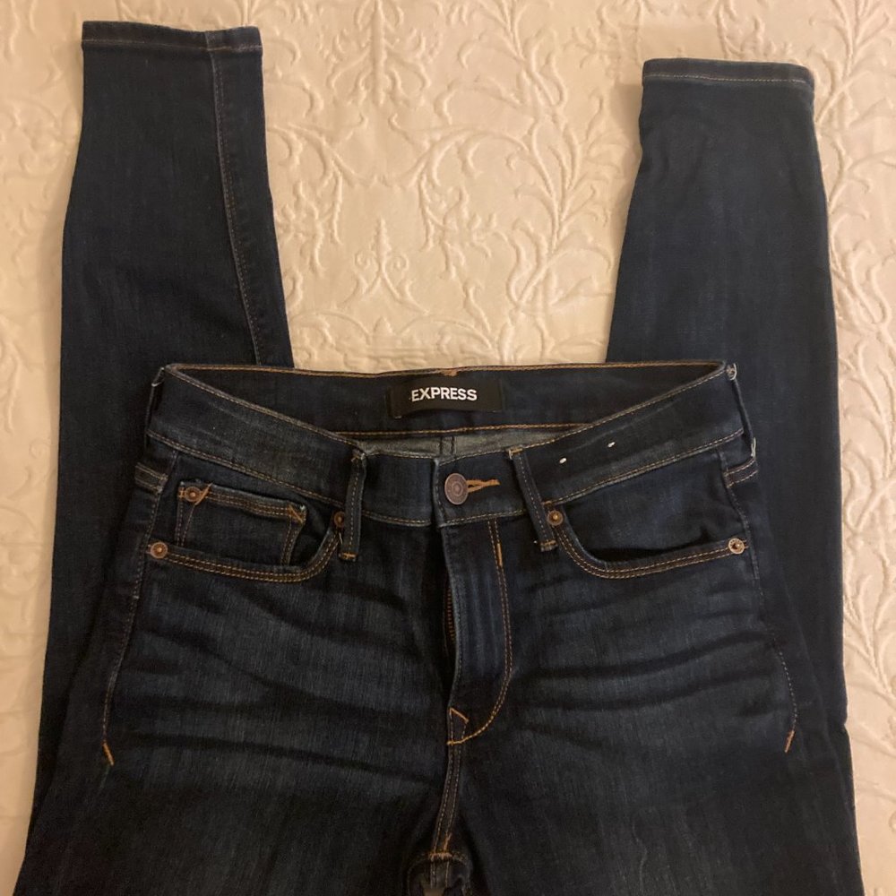 New Express Legging / skinny Jeans, Mid rise, size 27 / 4 short
